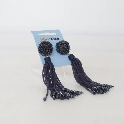 Boucles d'oreilles (Bleu) de Zanzlöza Métal inconnu