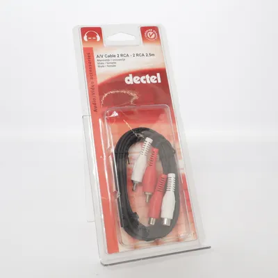RCA cable ([NEW] RCA L/R extention 2,5m) from Dectel