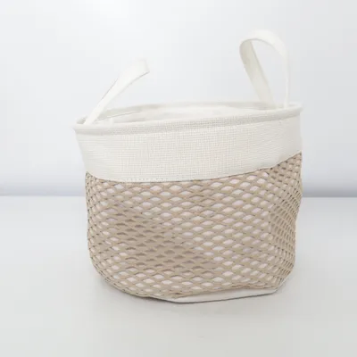 Aufbewahrungskorb (Beige, Weiß) von Action