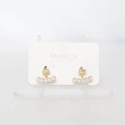 Boucles d'oreilles (Or, Blanc) de Fashion Jewelry Métal inconnu