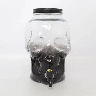 Saftdispenser (Sort, Transparent)