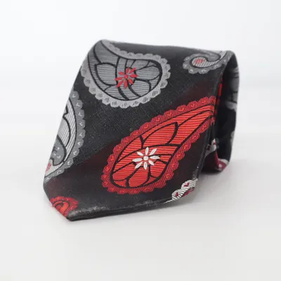 Tie (Black, Red, Gray) from Atlas Design Silk
