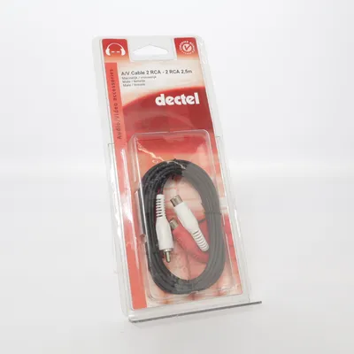 RCA cable ([NEW] RCA L/R extention 2,5m) from Dectel