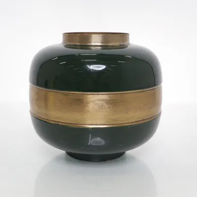 Vas (Grön, Guldfärgad)