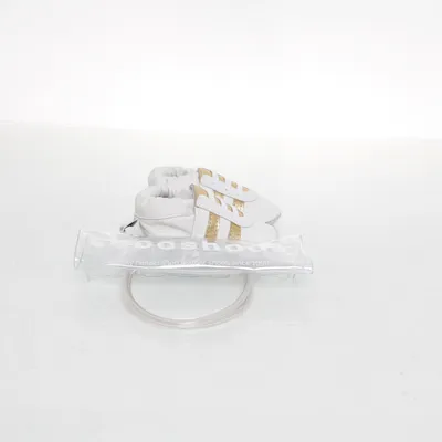 Baby booties (White, Gold) from Shoo Shoos