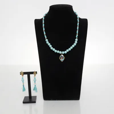 Sieradenset (Blauw) Onbekend materiaal