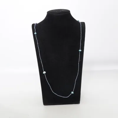 Halsband (Blå) från Baglady Okänd metall