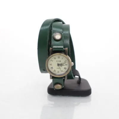 Wristwatch (Green, Gold, Beige)