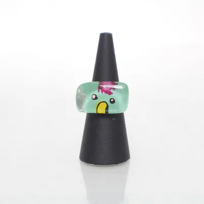 Bague (Vert, Transparent, Multicolore) Métal inconnu