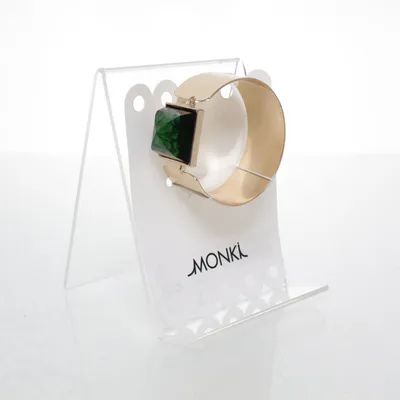Armring (Guld, Grøn) fra Monki Ukendt metal