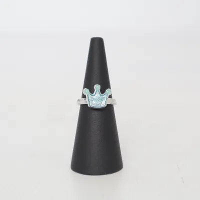 Ring (Zilver, Blauw) Onbekend materiaal
