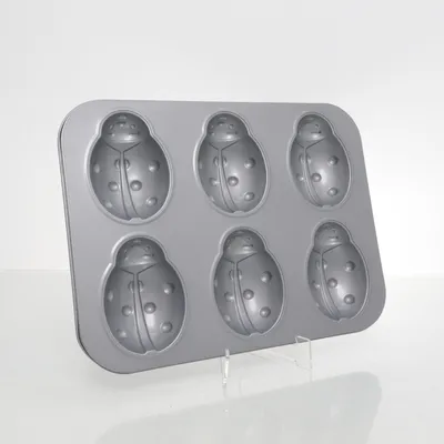 Muffinsform (Röd, Grå)