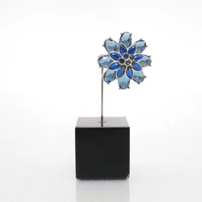 Broche (Blauw, Meerkleurig) Onbekend materiaal