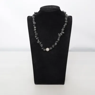 Necklace (Black, Silver) from Våga Unknown metal