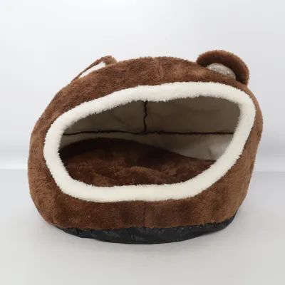 Lit pour animaux de compagnie (Marron, Blanc)