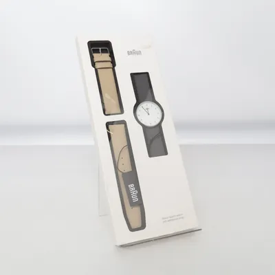 Armbanduhr (Beige, Schwarz) von Braun