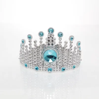 Diadem (Silverfärgad, Turkos)