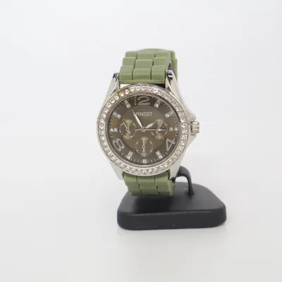Wristwatch (Green, Gold, Silver) from Ernest