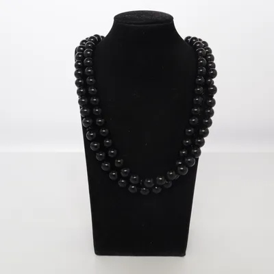 Halsband (Svart) Okänd metall