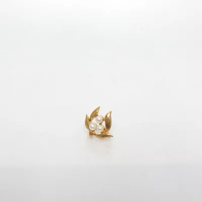 Brosch (Guldfärgad) Okänd metall