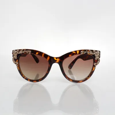 Glasögon (Brun, Guldfärgad) från River Island