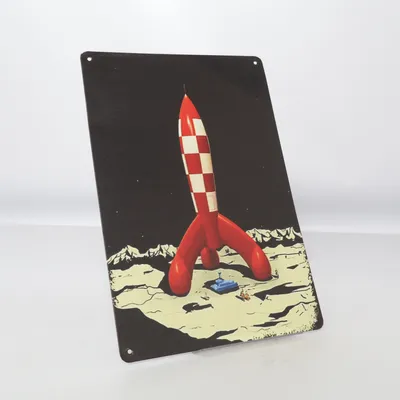 Bord (Zwart, Meerkleurig) van Tintin
