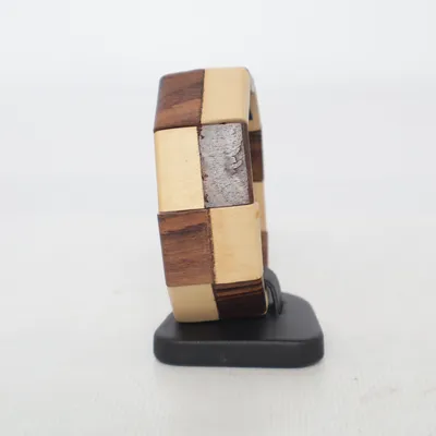 Armband (Bruin, Beige) Hout