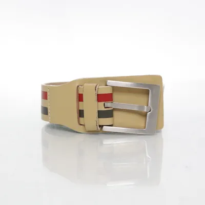 Belt (Beige, Red, Gray) from Guido Angeloni