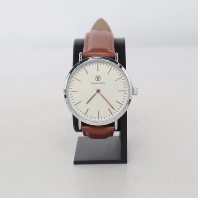Wristwatch (Brown, White) from Wood & Sea