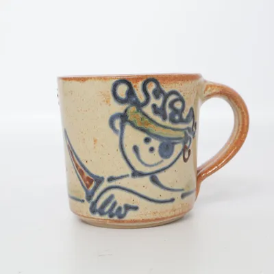 Mok (Beige, Blauw, Bruin)