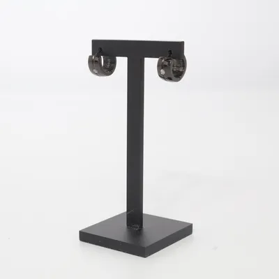 Earrings (Black) from Astrid & Agnes Stainless steel