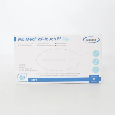 Plastic gloves (nl-touch PF blue) from Maimed