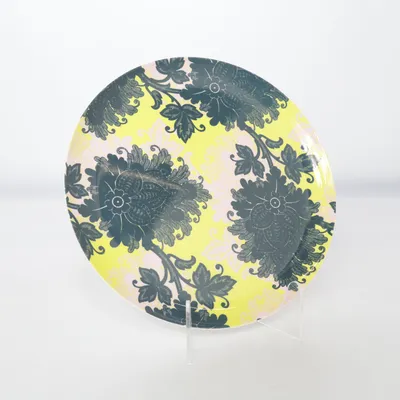 Assiette (Jaune, Multicolore)