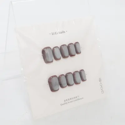 Kunstnagels (Grijs) van Lilly Nails