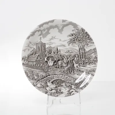 Tallrik (Vit, Brun) från Myott