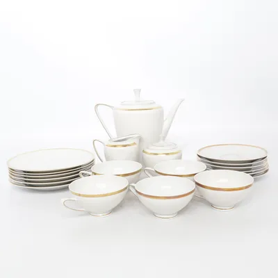 Ensemble de vaisselle (Blanc) de Fine China