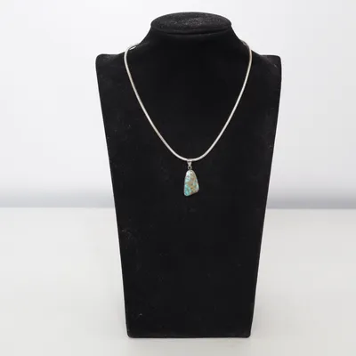 Collier (Argent, Turquoise) de Arium Métal inconnu