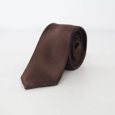 Cravate (Marron) de Abrams Soie