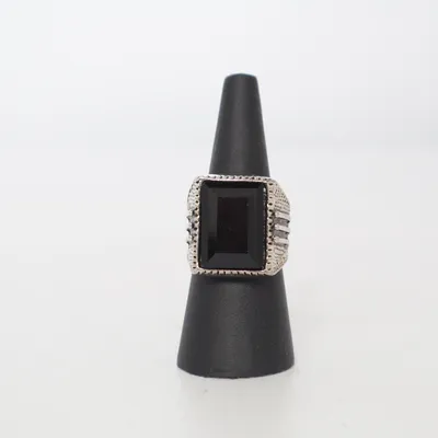 Siegelring (Silber, Schwarz) Unbekanntes Metall
