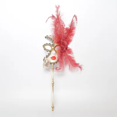 Masquerade mask (Red, Gold, White)
