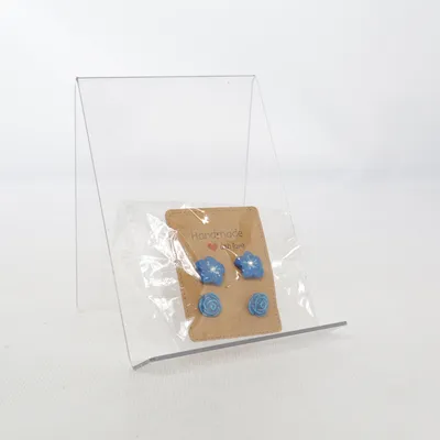 Oorbellen (Blauw) van Handmade Onbekend materiaal