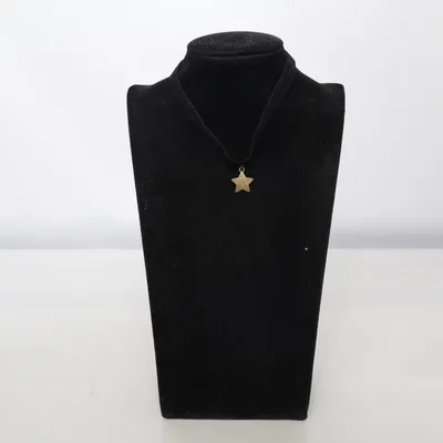 Halsband (Svart) Okänd metall