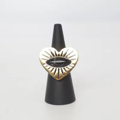Bague (Or, Noir) Métal inconnu