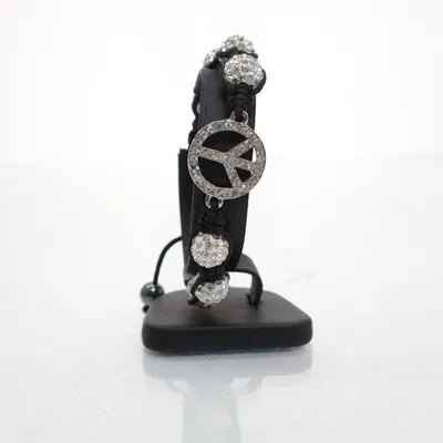 Armbånd (Sort, Transparent, Sølv) Ukendt metal