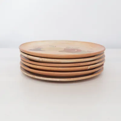 Tallerken (Brun, Flerfarvet) fra La Poterie Provence France