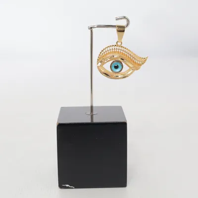 Pendant (Gold, Blue) Unknown metal