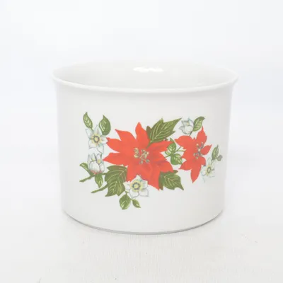 Kruka (blomkruka, motiv julblomma) från Zsolnay