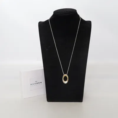 Halsband (Silverfärgad) från Skagen Okänd metall
