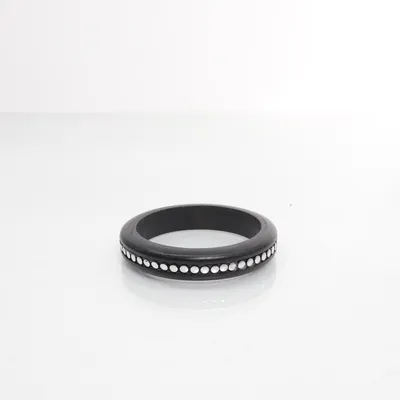 Armring (Svart, Silverfärgad) Okänd metall