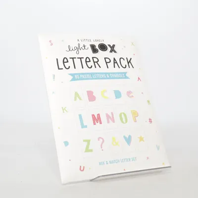 Pyssel (Pastel Letters & Symbols) från A Little Lovely Company